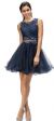 Main image of Embroidered Lace Top Baby Doll Short Homecoming Party Dress